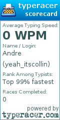 Scorecard for user yeah_itscollin